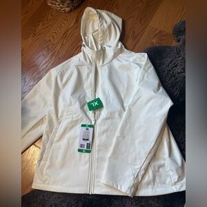 Gildan Cream Hooded Jacket XL
